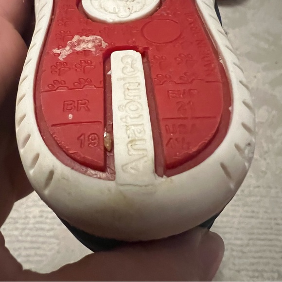 Klin Kids Blue No Tie Shoes Size 4 1/2 - Picture 9 of 10